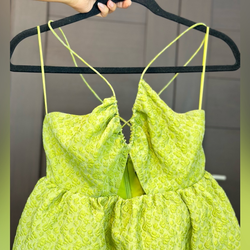 ASOS Yellow Ruched Sundress Spaghetti Strap - Picture 5 of 12